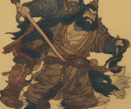  dwarf, World of warcraft, by hokusai