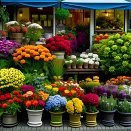 flowers at a florist - austria - photo