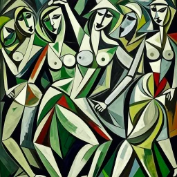 picasso 5 dansende vrouwen kubisme