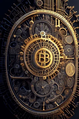 digital masterpiece depicting Bitcoin as the central piece in an intricate clockwork mechanism? The gears and cogs represent different cryptocurrencies, with Bitcoin at the heart, driving the entire system. The 8K resolution would capture the fine details of this unique portrayal, showcasing Bitcoin's integral role in the intricate machinery of the crypto world.