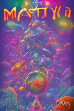 nostalgic Blast from the Past rave party poster cheerfull disney abstract