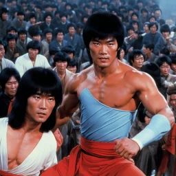 The soul of Bruce Lee travels to the Underworld: The Dragon Lives Again [Li san jiao wei zhen di yu men] (1977)