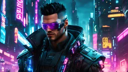cyberpunk neon purple W