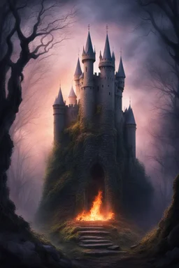 The castle's stone, can't quell the fire As whispers weave, the ghostly choir [Outro] The crown falls down, in twilight's bower 'Tis silent now, the final hour