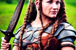 Beautiful female viking