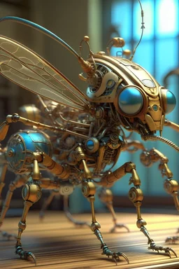 Сложный Детализированный Робот насекомые в стиле Disney