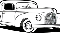 car without color for coloring