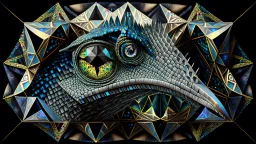 impossible octaedric jeweled paradox geometry impossible troodon with many eyes