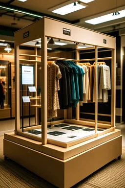 create a pop up at a store where digital wardrobe is present to stop overconsumption and textile waste