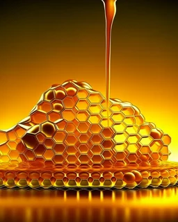 honeycombs and royal jelly 3d background