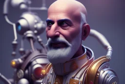 portrait of Atul Bhardwaj bald, lego, steampunk, unreal 5, octane render, cinema4d, dynamic lighting, dramatic lighting, 4k, redshift render, highly detailed, hyper realistic