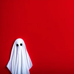 horror ghost red background