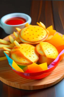 burger chips