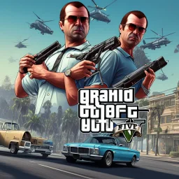 пушистый пёс, стиль Grand Theft Auto V