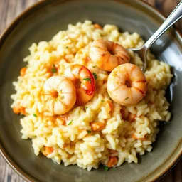 A creamy risotto infused with shrimp sauce for a rich, seafood flavor.