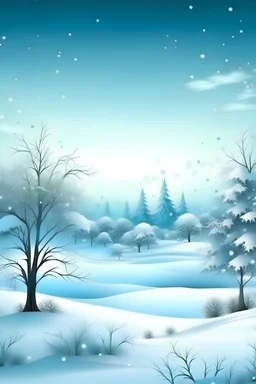 winterlanschaft it schneflocken und bäumen