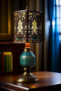 table lamp inspired by kebaya nyonya, modern design,