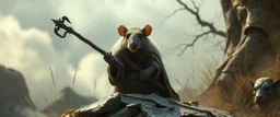 rat gandalf looks really powerful