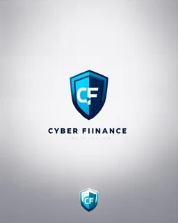Cyber Finance (CF) shield logo Simple, easy and beautiful logo