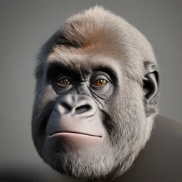 Gorilla unreal 5, octane render,cinema4d, dynamic lighting, dramatic lighting, 4k, redshift render, highly detailed, hyper realistic, in space