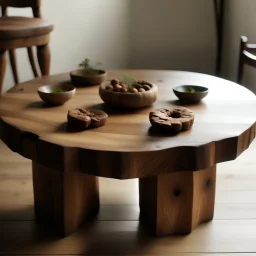 Chestnut-inspired table