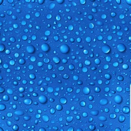 water droplets on blue background seamless texture