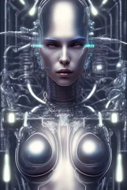 cyberpunk, chrome body, women, portrai, open mouth, perfect skin, tron, cyborg , perfekt, real, dream, hr giger