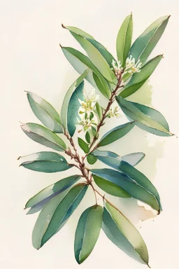 Watercolor laurel