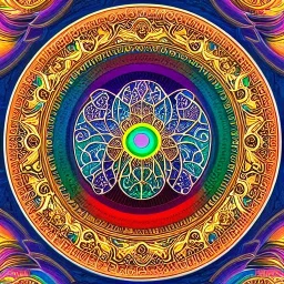 Tree of life in ornate circle of Life with muted rainbow colors as background, Tree of Life,, intricate, centered, stunning, gorgeous, ultra-fine detail, 8k, sharp, crisp, high-quality, 3d, realistic, baroque, rocco, detailed matte, selina french, anna dittmann, lisa parker, greg rutowski