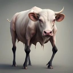 a human-bovine hybrid,