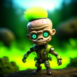 keith flint as a cute robot, on a mission through the seasons, hills and trees, motion blur, 8k, downlight, soft light, depth of field, photorealism, trending on art station, lotsa detail