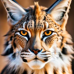 Egyptian lynx face