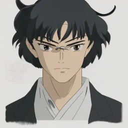 detailed anime young man, semi-long black hair, detailed bangs, intriguing details, full body, keep head in frame, 8k, concept art, highly detailed, digital painting, concept art, sharp focus, illustration, WLOP and greg rutkowski e alphonse mucha and artgerm and yanjun Chen and Junji ito and Makoto Shinkai, HDR, octane rendering