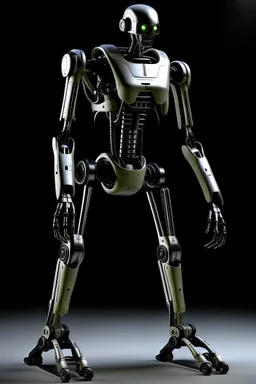 futuristic bipedal robot