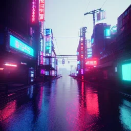 skyline r34; tokyo; cyberpunk; realistic; rain; neon signs