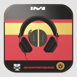 logo for online radio, perfect centered, cut stiker logo