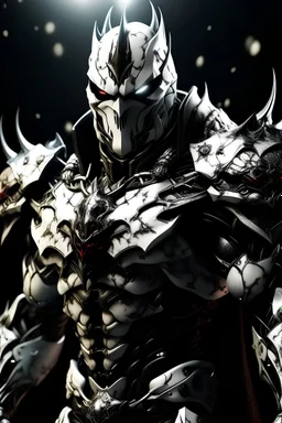 Spawn in a mega cool white iron super suit with spikes on his arms and shoulders, hdr, (intricate details, hyperdetailed:1.16), piercing look, cinematic, intense, cinematic composition, cinematic lighting, color grading, focused, (dark background:1.1)
