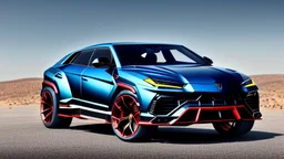 Luxury Lamborghini Urus Fast And Furious Tuning , Photorealistic, 4K, Ultra Detailed, Front Quarter View