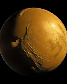 Draw the shape of the planet Venus from the inside as you descend, until the surface of the planet