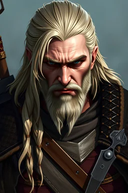 witcher with blonde hair