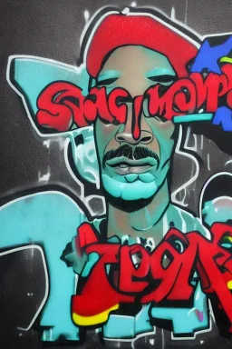 Snoop Dogg, graffiti, 3d