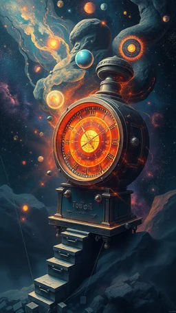 A TIME MACHINE WITH universe RUNNING FROM IT TO THE HEAD