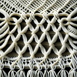 Texture macrame, plat, flat, without findings