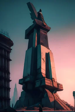 Belgrade, Pobednik monument, cyberpunk