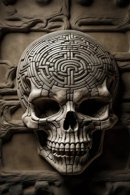 Shape of labyrinth in a skull