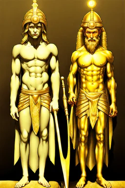 They had golden skin and we could tell they were gods