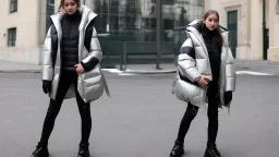 girl in puffer jacket