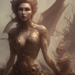 A witch with a beautiful face and full details with a wooden wand and a glowing crystal fighting big and beautiful dragons, full details, Ismailoglu, post-apocalyptic, fantasy, fantasy, 8k, 16k, by Greg Rutkowski, Sung Choi, Mitchell Mohrhauser , Maciej Kuciara, Johnson Ting, Maxim Verehin, Peter Konig, 8k photorealistic, cinematic lighting, HD, high details, dramatic, atmospheric, trending on artstation