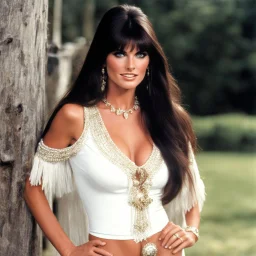 youthful Caroline Munro