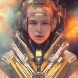 A portrait of a crystalised heart big good drawled hands, atmospheric, realistic, unreal engine cosmic galactic, cinematic lighting, octane render, yellow blue colors, transparent, cosmic ambiance, masterpiece, art by Yoji Shinkawa, composing fit inside